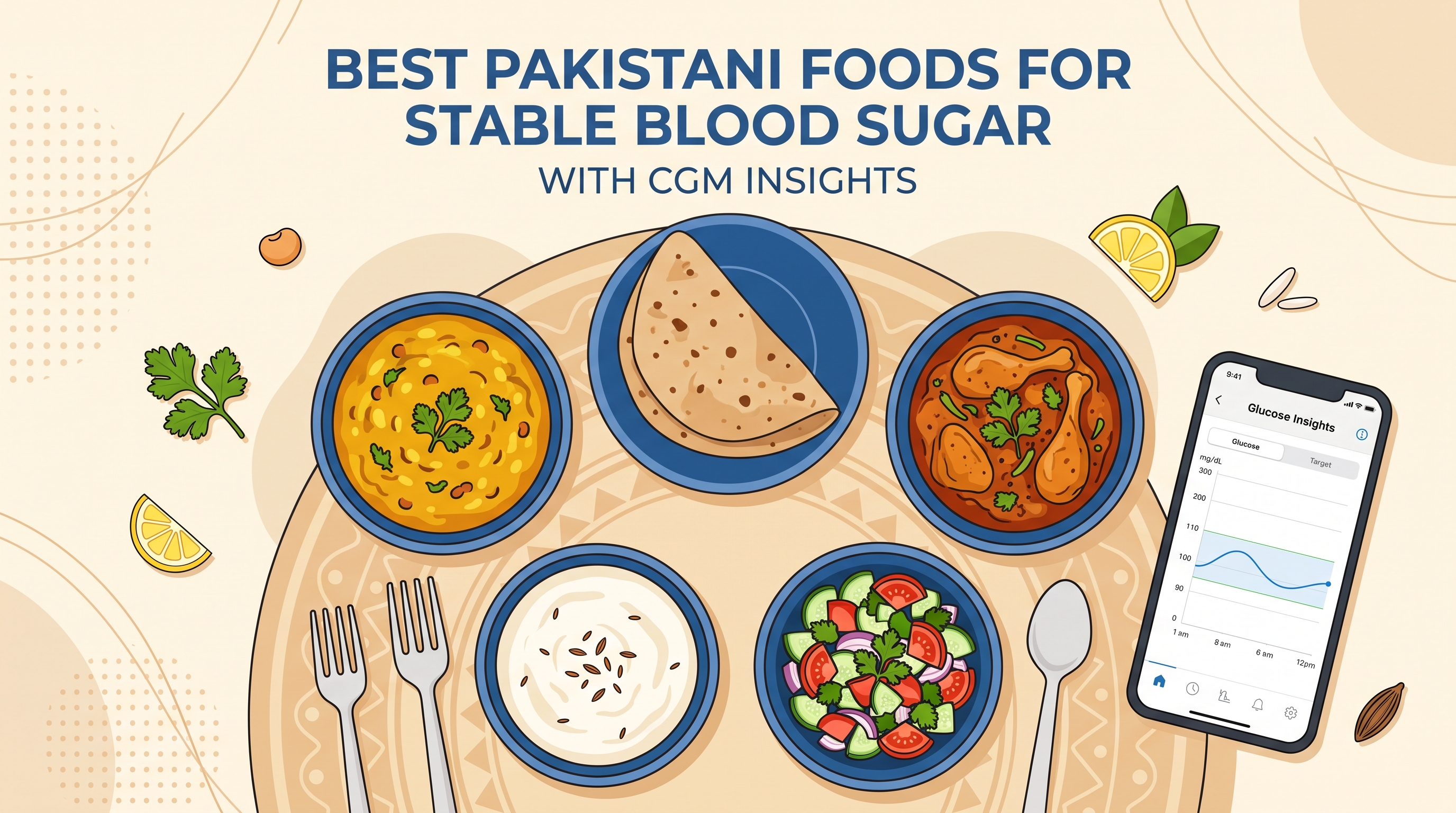 Best Pakistani Foods for Stable Blood Sugar (With CGM Insights)